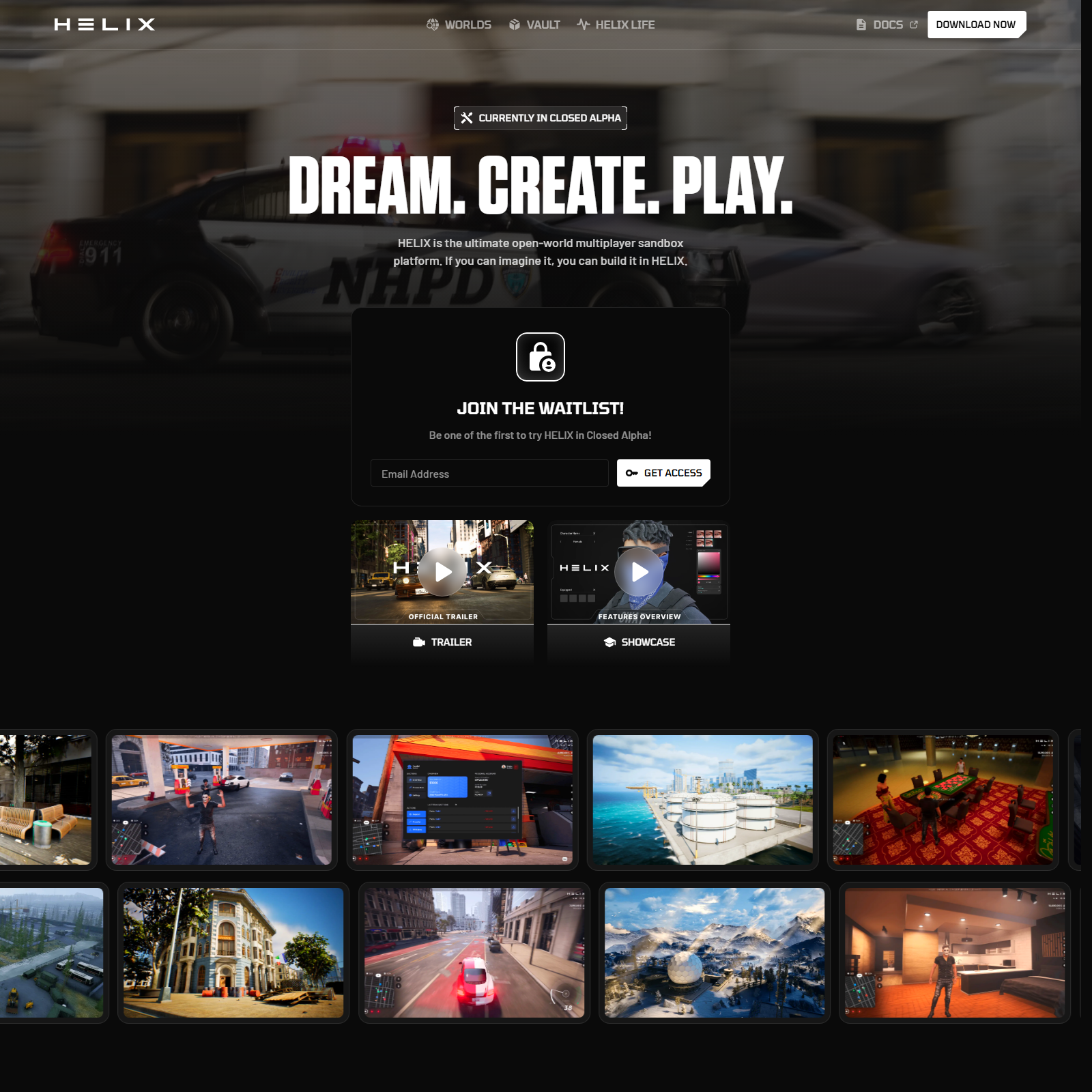 Helix official site screenshot