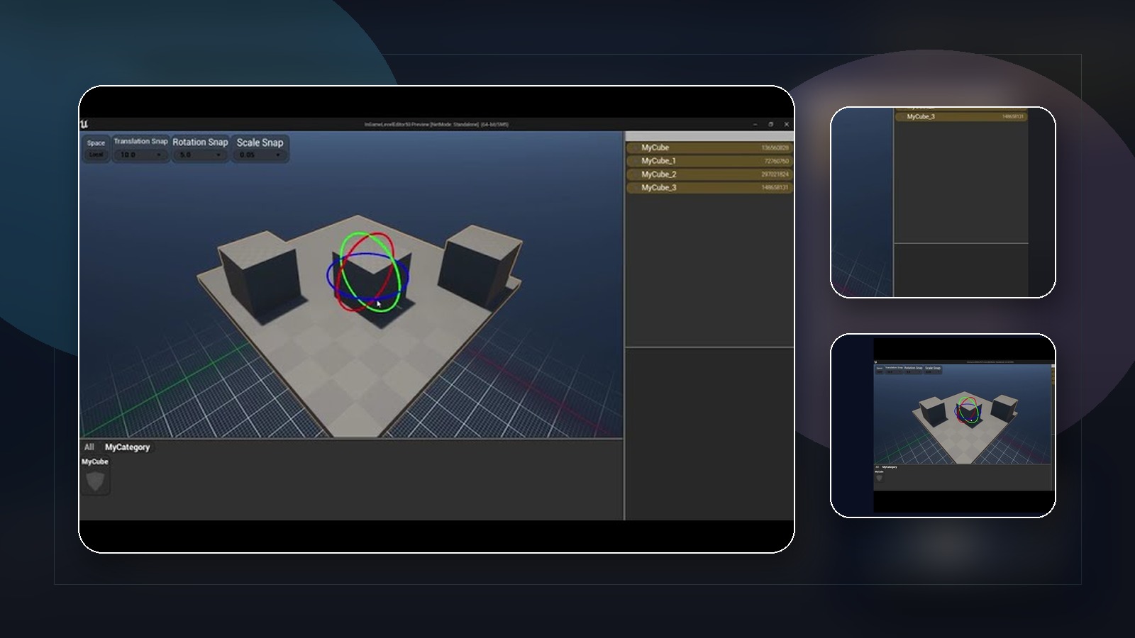 Runtime Level Arch-Editor visual