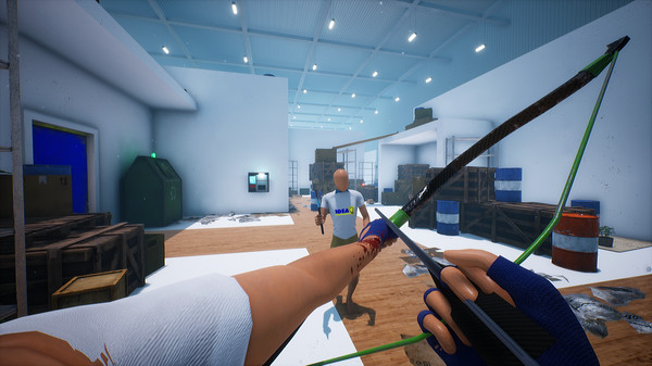 Retail Royale screenshot showing chaos around shelving and product displays