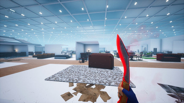 Retail Royale screenshot showing traversal through the store