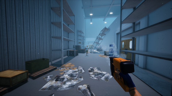 Retail Royale screenshot showing a combat moment in the store