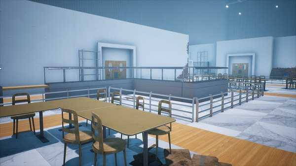 Retail Royale screenshot showing weapon play and retail arena scale