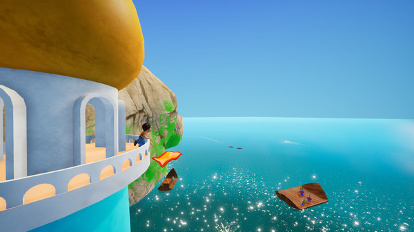 Sinbad screenshot showing the platforming world and character